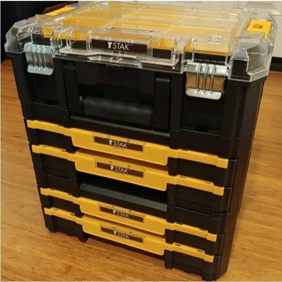 Tool Storage Organizer with Double Drawers Holds Up to 16.5 lbs.
